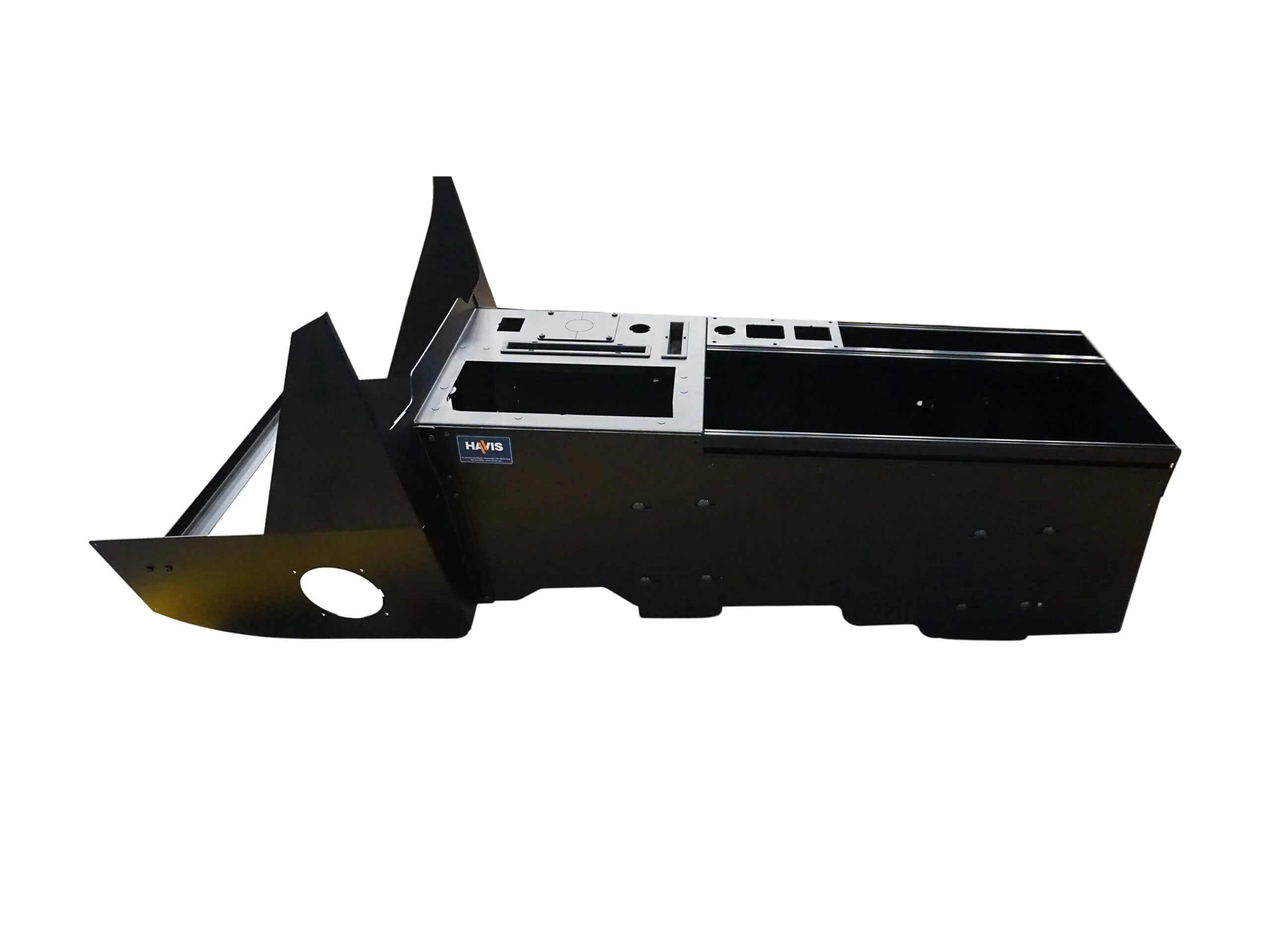 12.5 Wide 20 Vehicle Specific Angled Console For 2022 2023 Ford F 150 Lightning Vehicle - Image 3