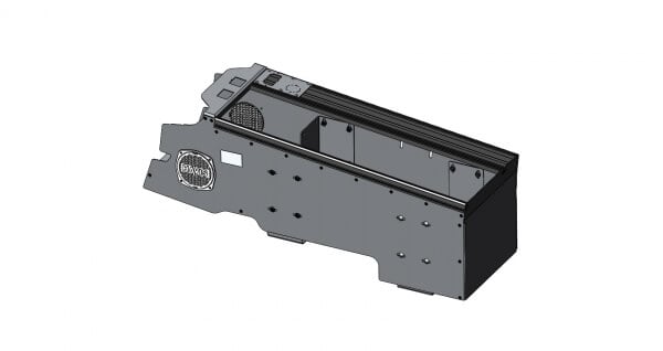 12.5 Wide Flat 30 Vehicle specific Console For 2021 2023 Ford F 150 Police Responder - Image 2