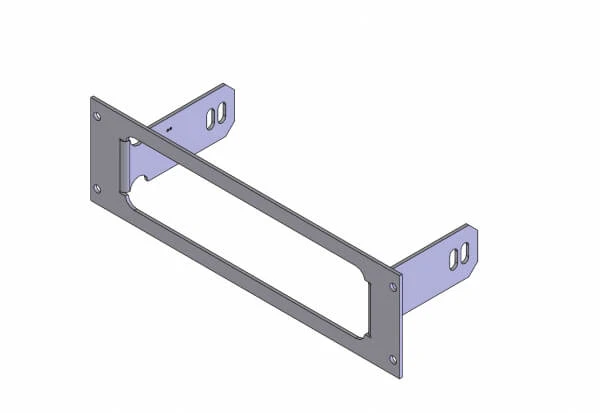 1-Piece Equipment Mounting Bracket, 2.5″ Mounting Space, Fits Motorola PM 400