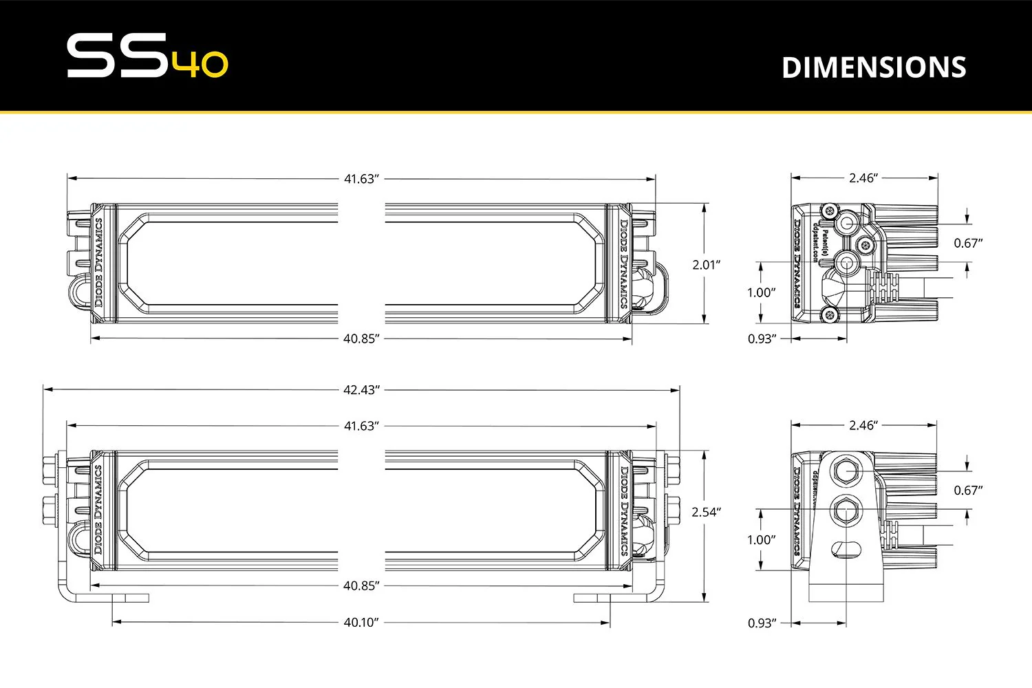 Diode Dynamics SS40 White LED Light Bar (one) - Image 12