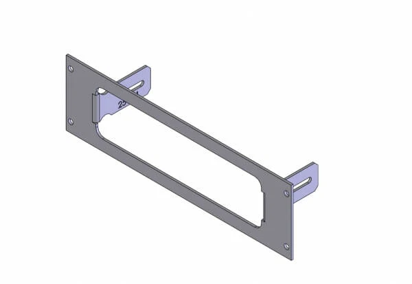 HAVIS 1-Piece Equipment Mounting Bracket, 2.5″ Mounting Space, Fits Kenwood TK-8180, TK-7180, TK-7160, TK-8160