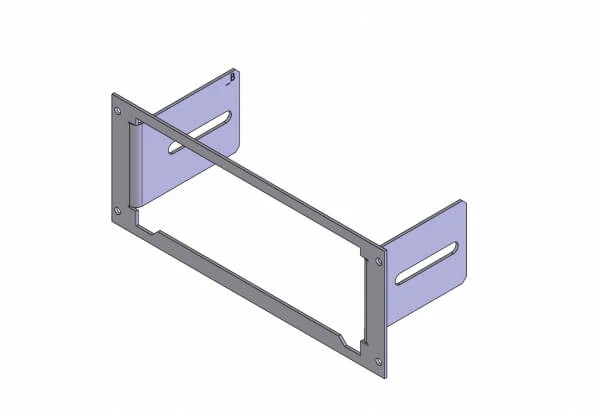 Havis 1-Piece Equipment Mounting Bracket, 3.5″ Mounting Space, Fits SoundOff Signal - Image 2