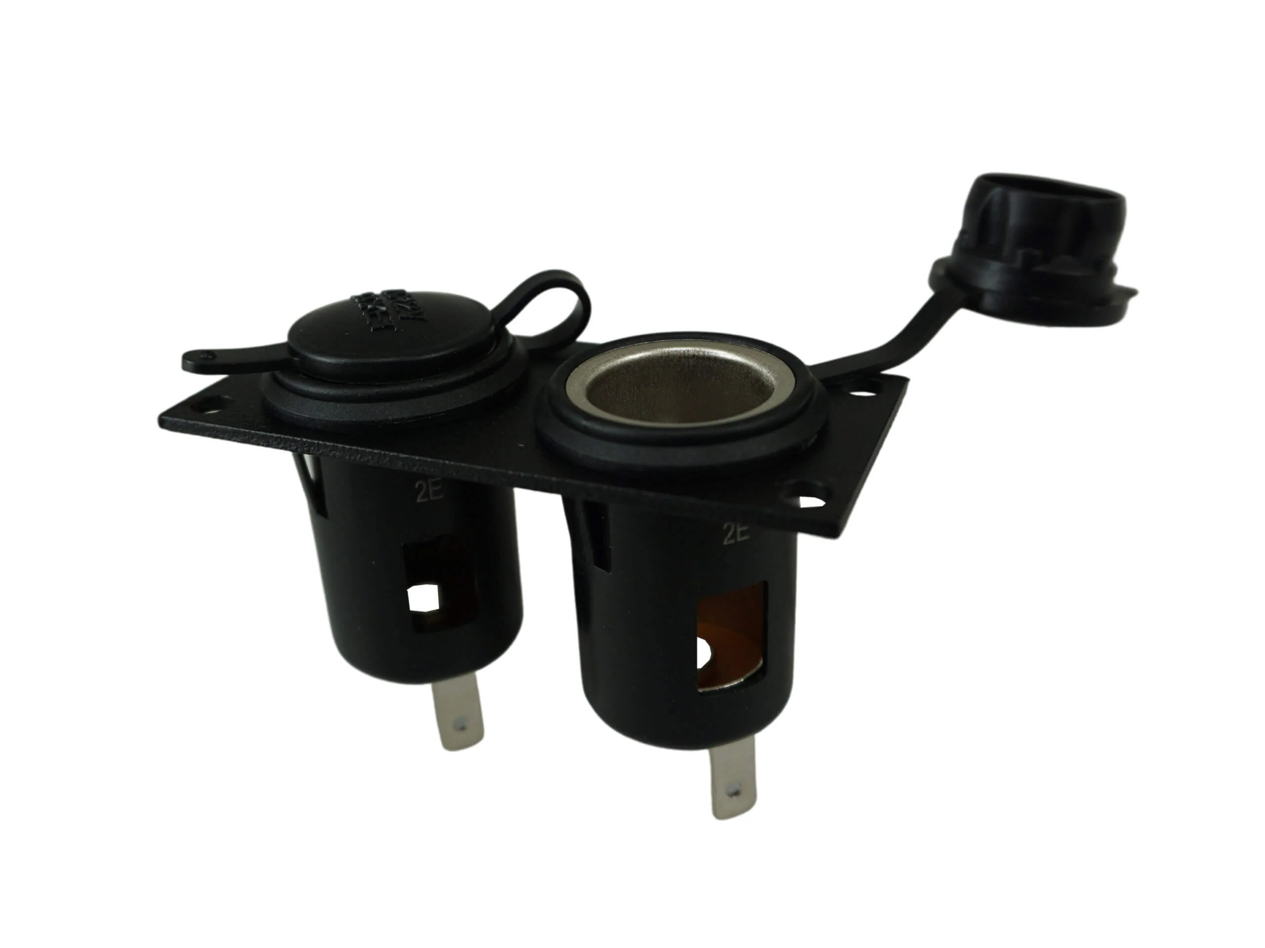 Havis Dual Lighter Plug Socket Bracket w/ 2 Lighter Plugs for Wide VSW Consoles - Image 2
