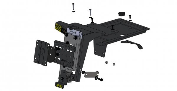 Havis Heavy-Duty Dash Mount for 2015-2020 Ford F-150 Retail, Responder & SSV, 2017-2022 Ford F-250, 350, 450 Pickup, F-450, 550, & 600 Cab Chassis, 2018-2021 Expedition Retail, MAX, & SSV - Image 2