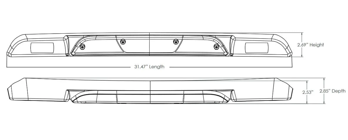 Sound Off Signal 3rd Brake Light Bezel - Image 3