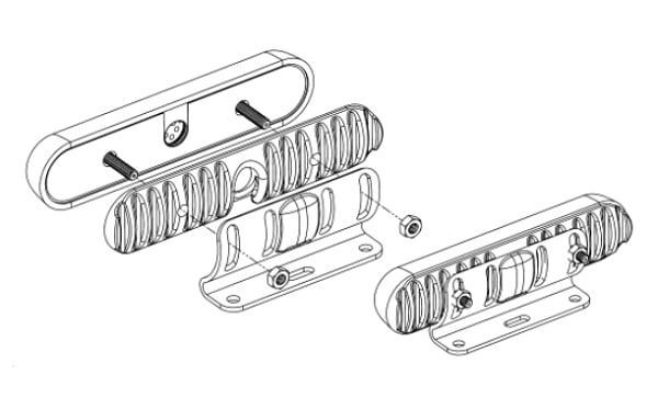 SoundOff Signal mpower 90° Adjustable Bracket