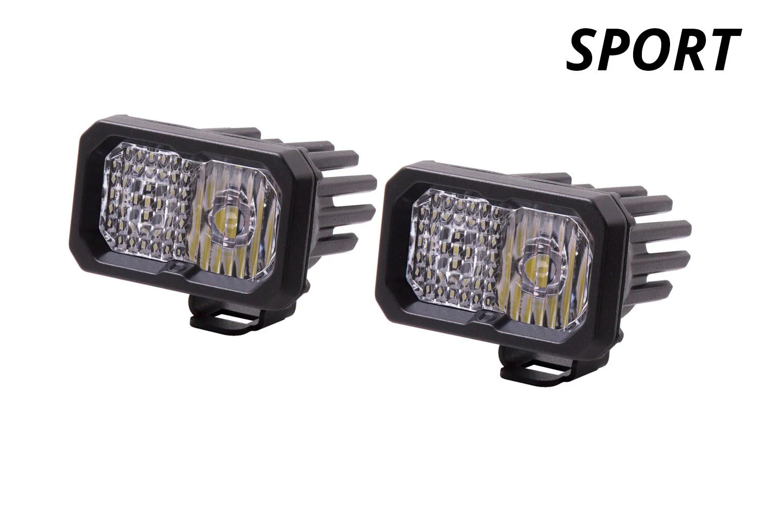 Stage Series 2" SAE/DOT Sport Standard LED Pod (Pair) | Diode Dynamics