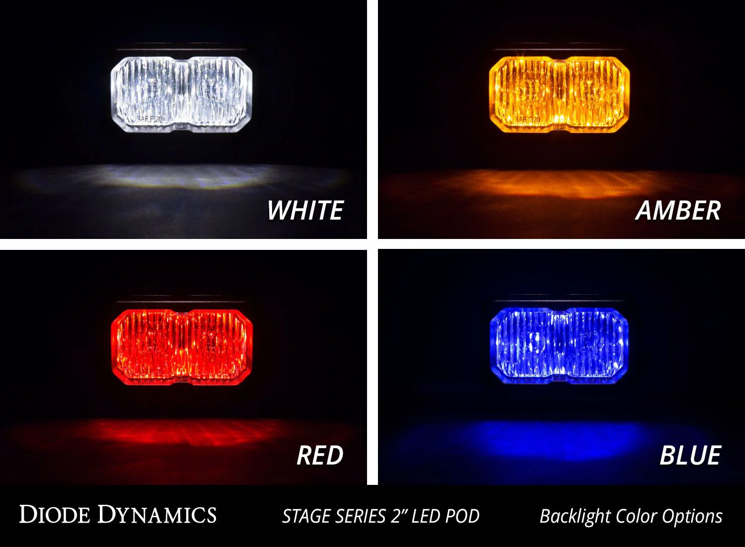 Stage Series 2" SAE/DOT Sport Standard LED Pod (Pair) | Diode Dynamics - Image 4