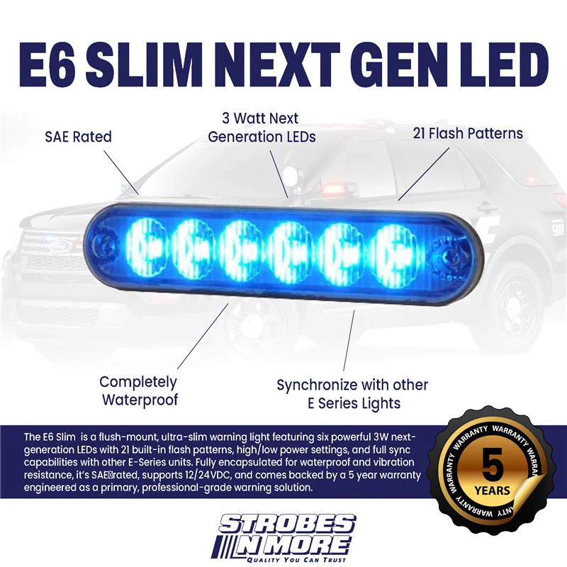 Strobes N' More E6 Slim Next Gen LED - Image 2