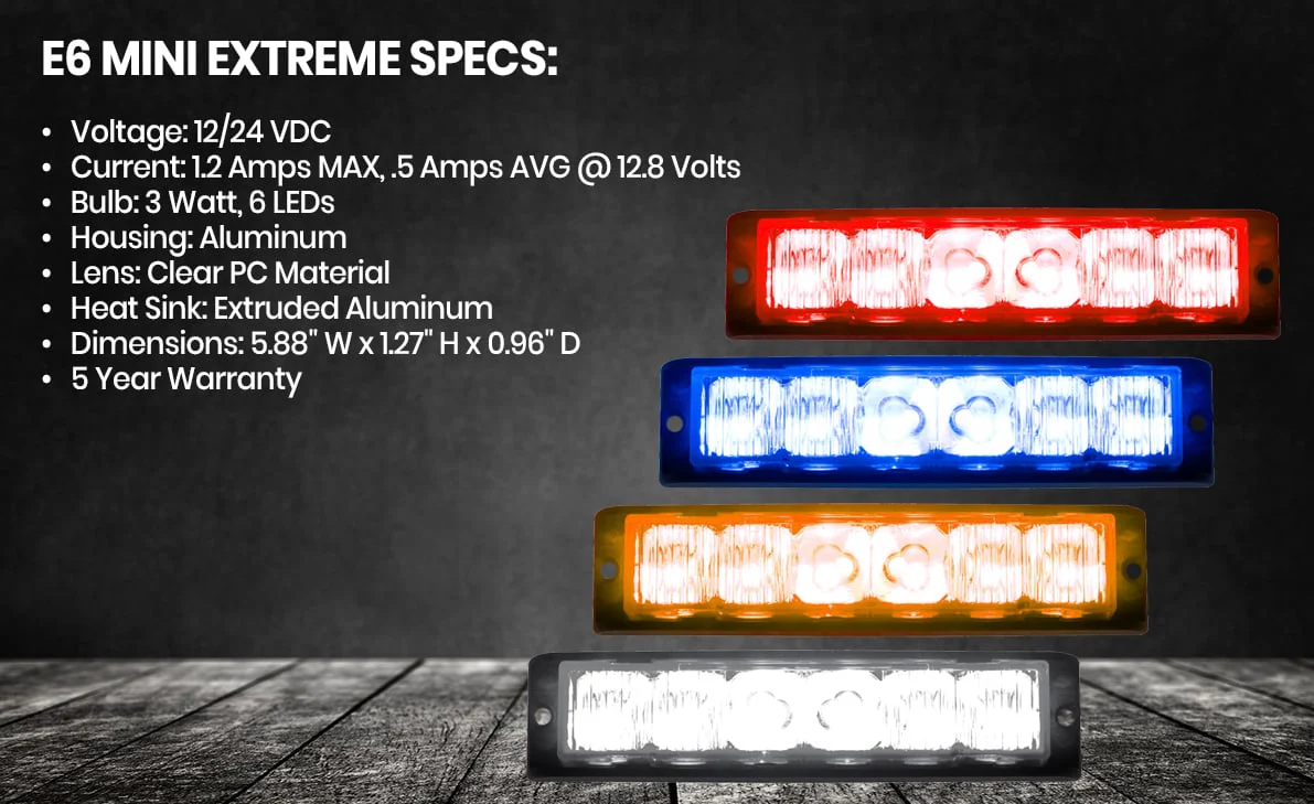 Strobes N' More E6TC Tri-Color LED Lighthead - Image 3