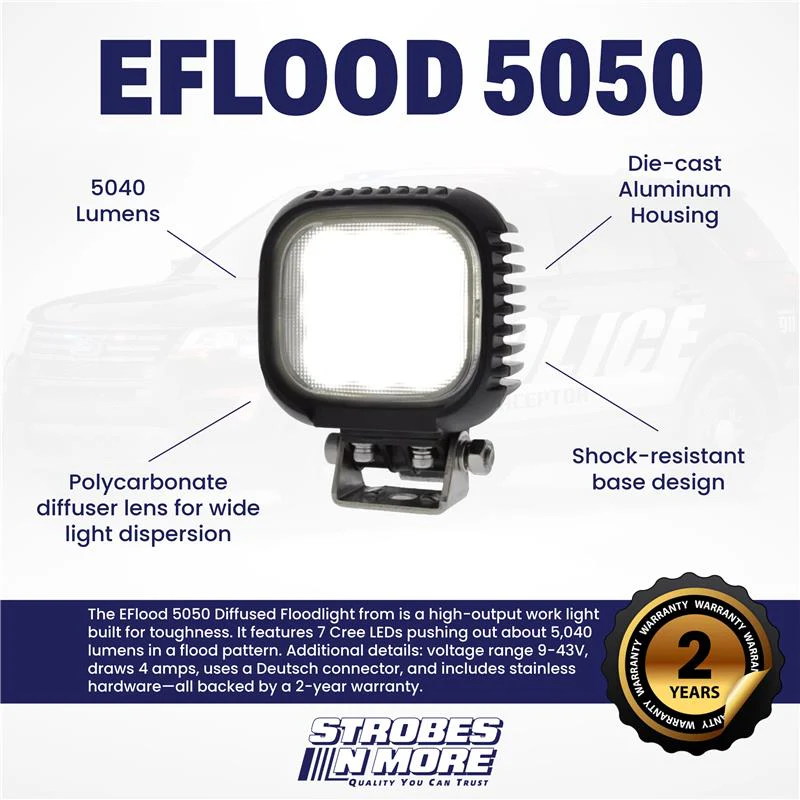 Strobes N' More EFlood 5050 Diffused Floodlight - Image 2