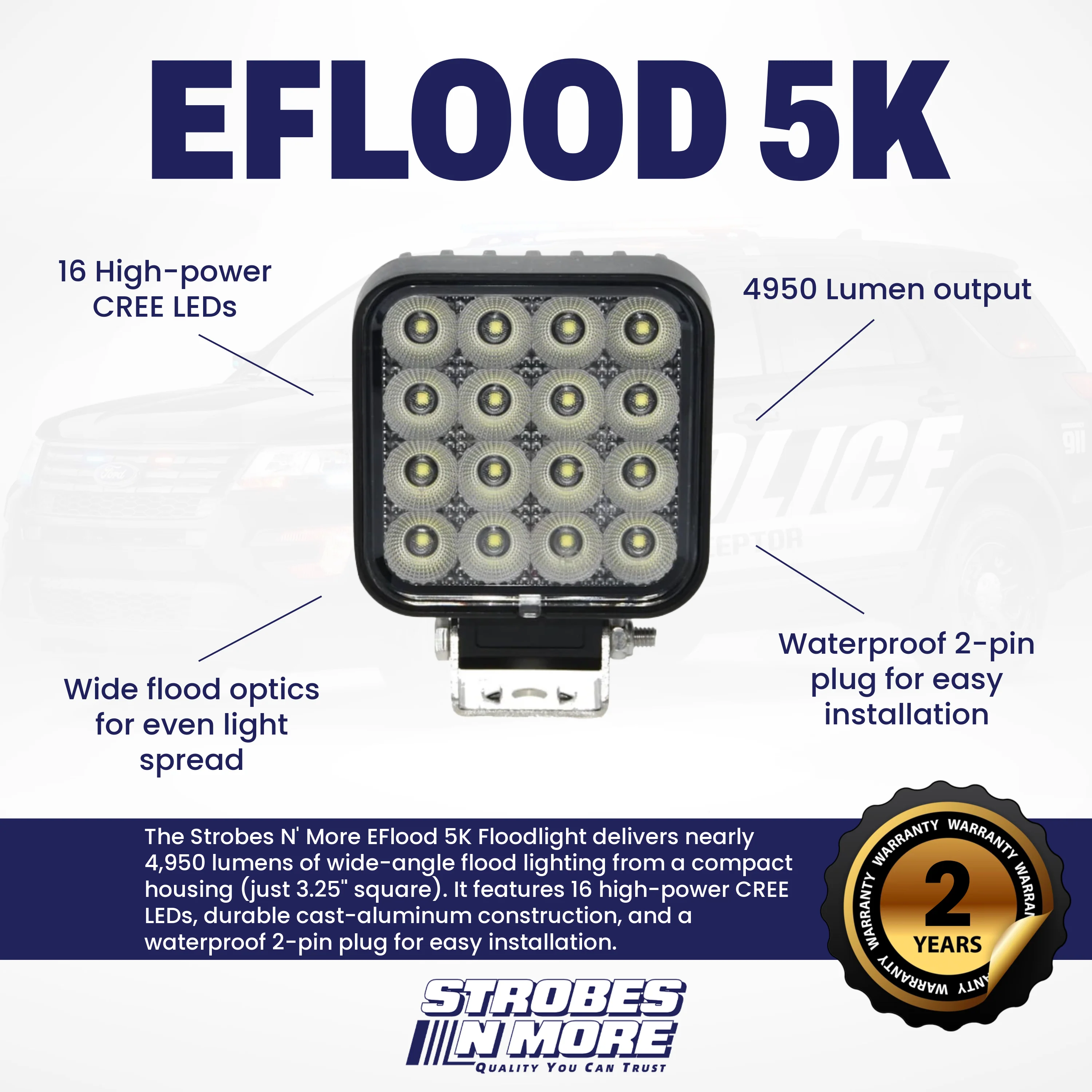 Strobes N' More EFlood 5K Floodlight - Image 2