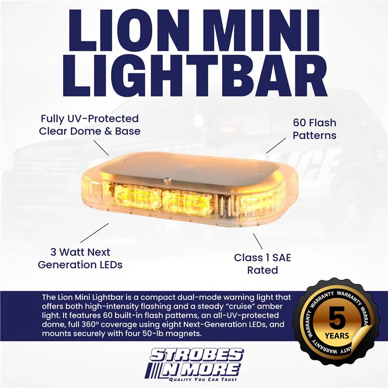 Strobes N' More Lion Mini Lightbar - Image 3