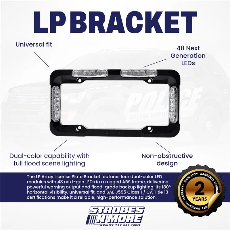 Strobes N' More LP Array License Plate Bracket - Image 2