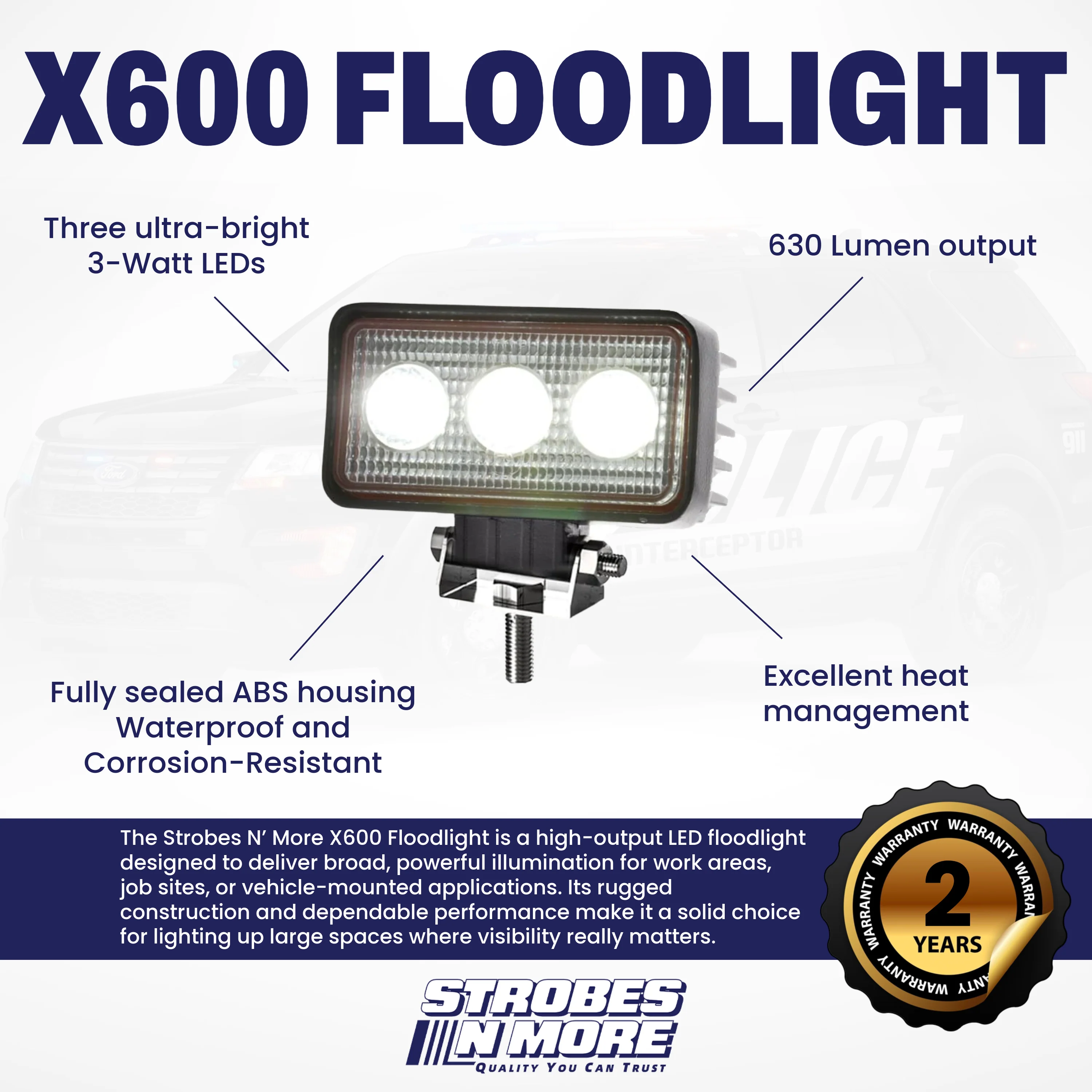 Strobes N' More X600 Floodlight - Image 2
