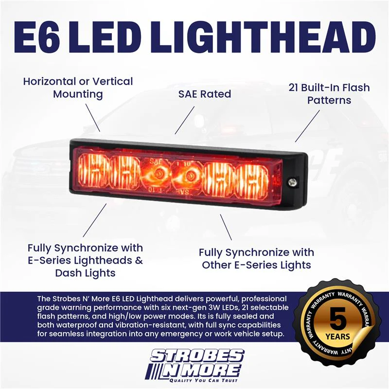 E6 LED Lighthead | Strobes N More - Image 2