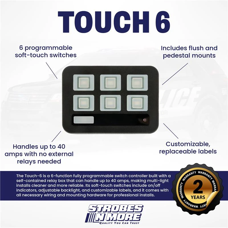 Strobes N' More - TOUCH6 Self-Contained Controller - Image 2