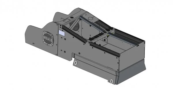 Vehicle Specific 12.5 Wide Medium Height Angled 22 Console For 2021 2023 Chevrolet Tahoe Police Pursuit Vehicle - Image 2