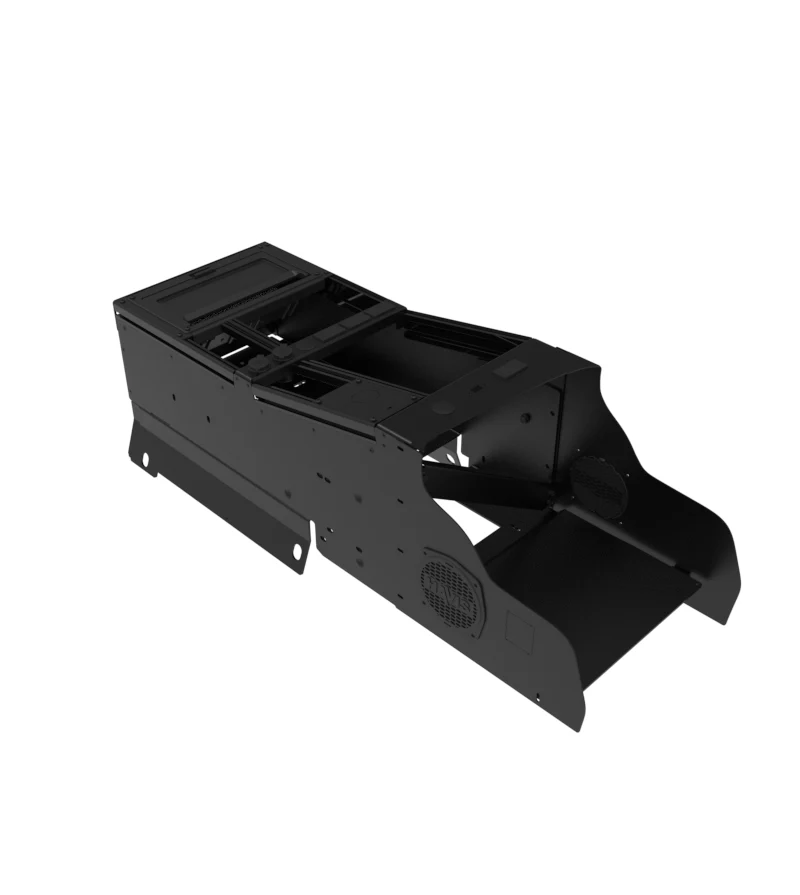 Vehicle-Specific 15″ Wide Angled Console with Internal PocketJet 8 Printer Mount for 2025 Chevrolet Tahoe Police Pursuit Vehicle - Image 2