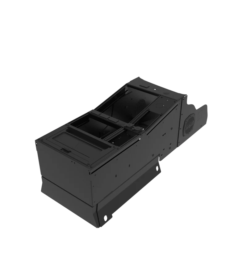 Vehicle-Specific 15″ Wide Angled Console with Internal PocketJet 8 Printer Mount for 2025 Chevrolet Tahoe Police Pursuit Vehicle - Image 3