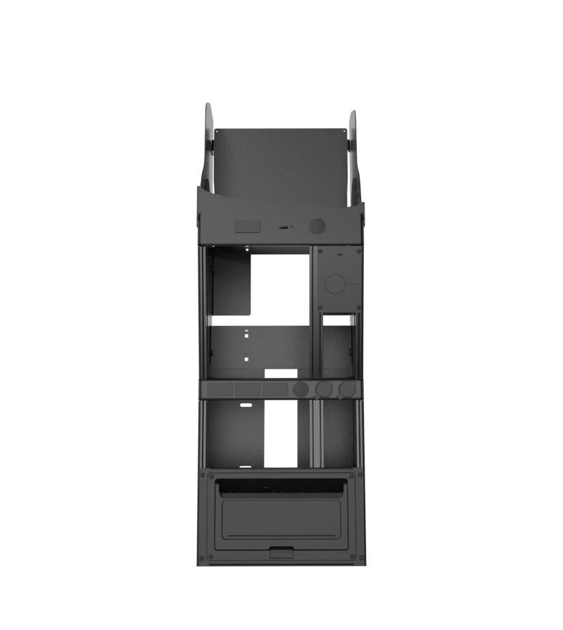 Vehicle-Specific 15″ Wide Angled Console with Internal PocketJet 8 Printer Mount for 2025 Chevrolet Tahoe Police Pursuit Vehicle - Image 4