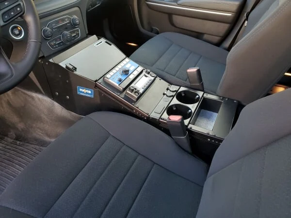 Vehicle Specific 18 Angled Console W/ Internal Printer Mount For 2021 2023 Dodge Charger Police - Image 4