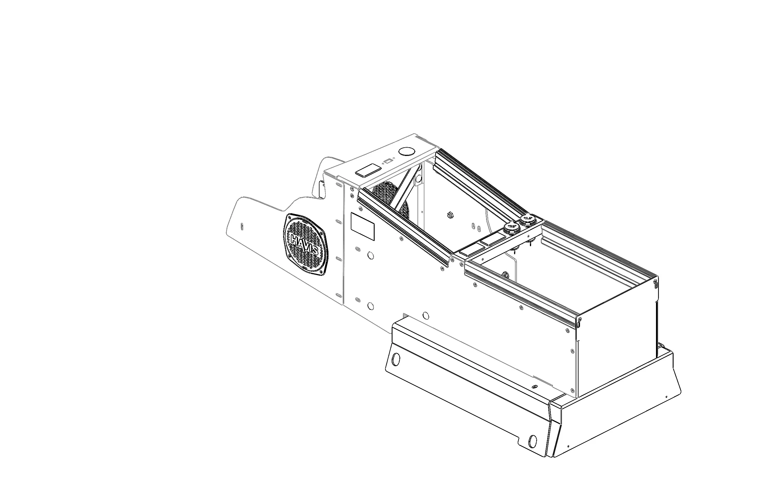 Vehicle-Specific 22″ Angled Console for 2025-2026 Chevrolet Tahoe Police Pursuit Vehicle - Image 6