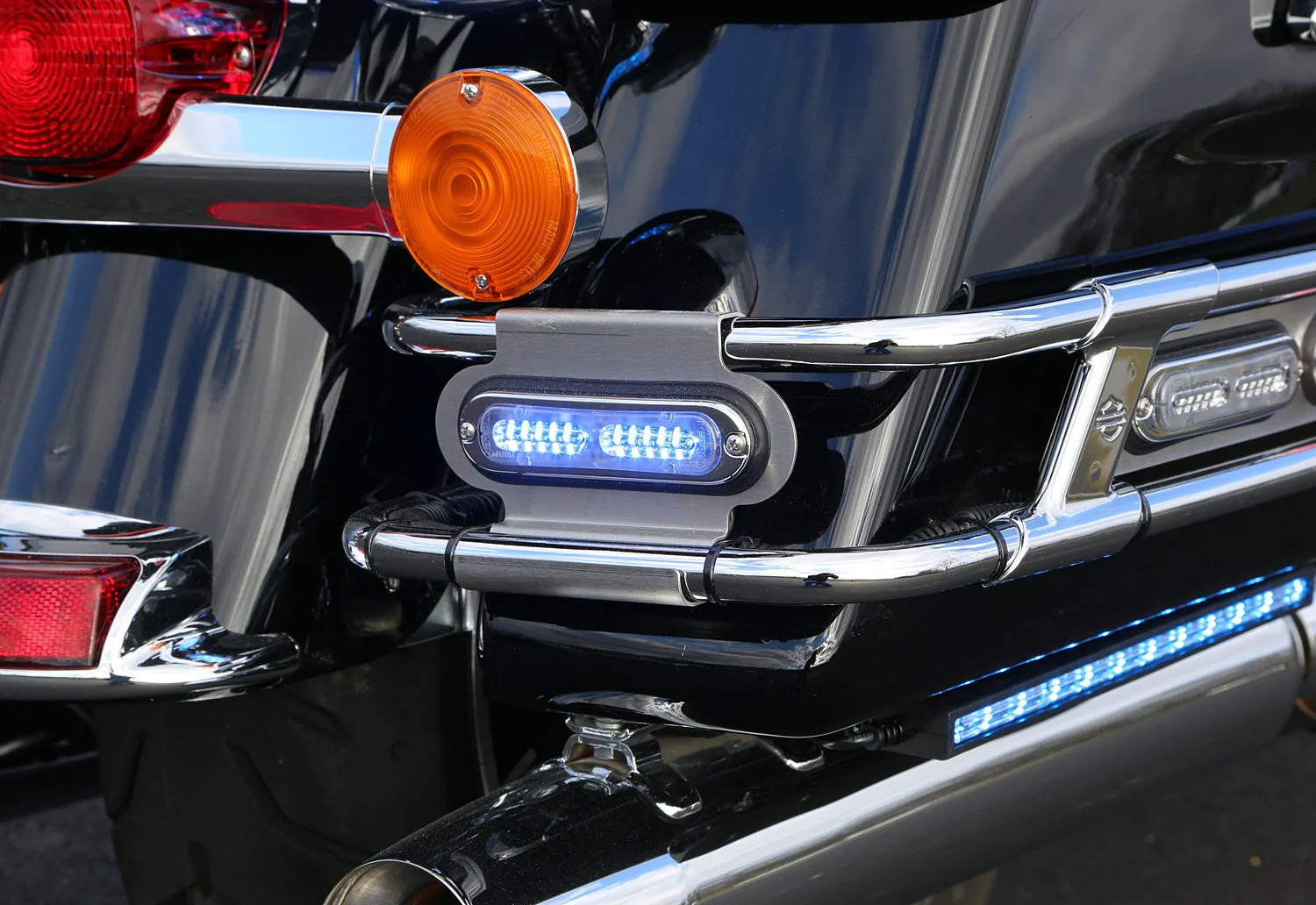 Whelen Harley Davidson TION™ Rear Saddle Bag Mounts | Strobes N More