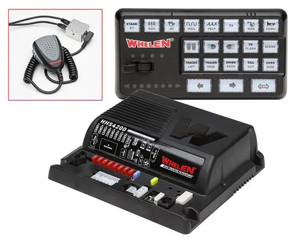Whelen Siren Amplifier with 21 Push Buttons and Slide Switch Controller - Image 2