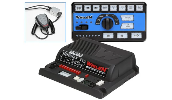 Whelen Siren Amplifier with Slide Switch and Rotary Knob Controller