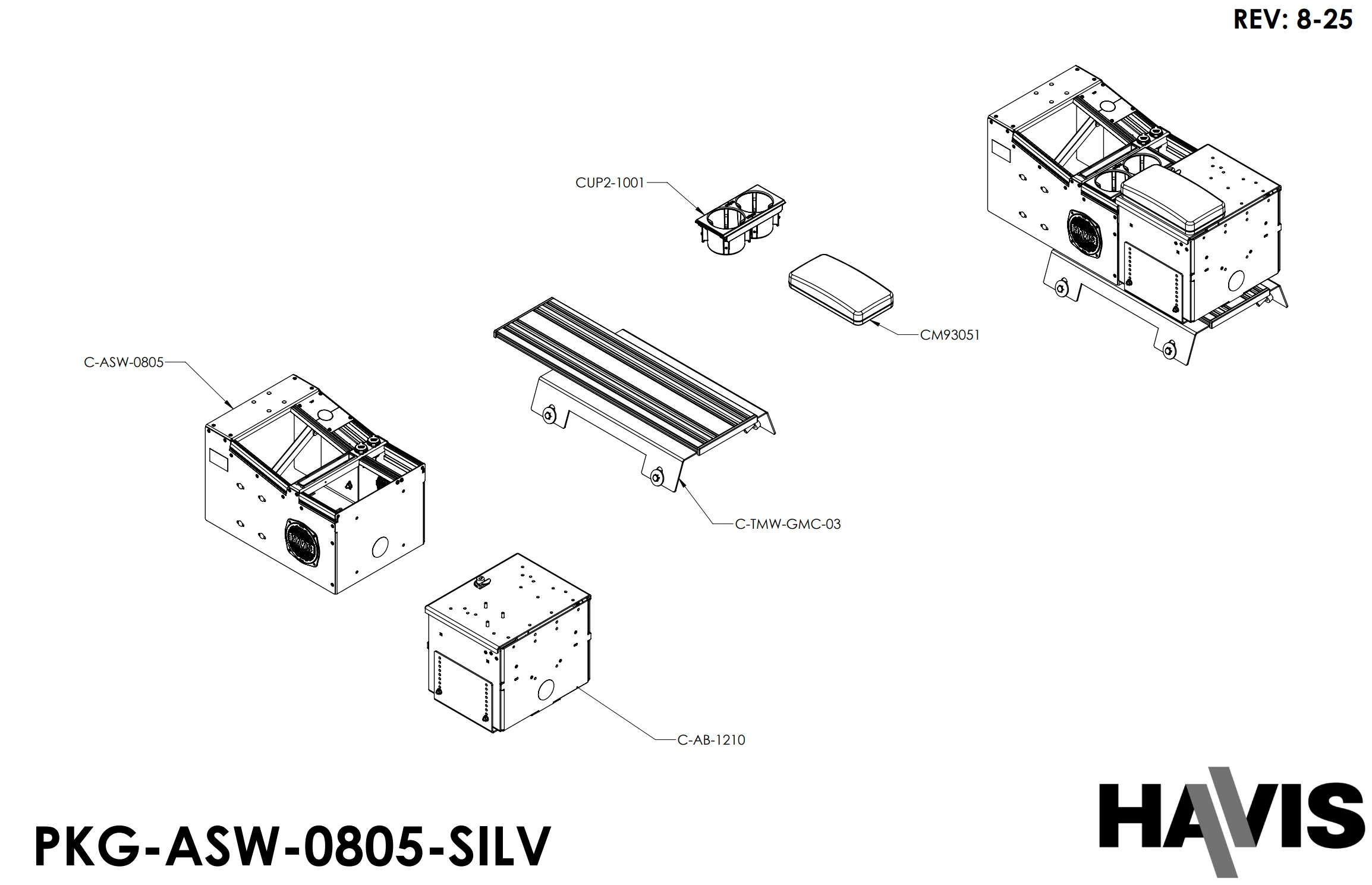 Work Truck Console Package for 2015-2025 Chevrolet Silverado - Image 2